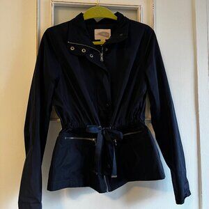 Cute Navy Short Raincoat